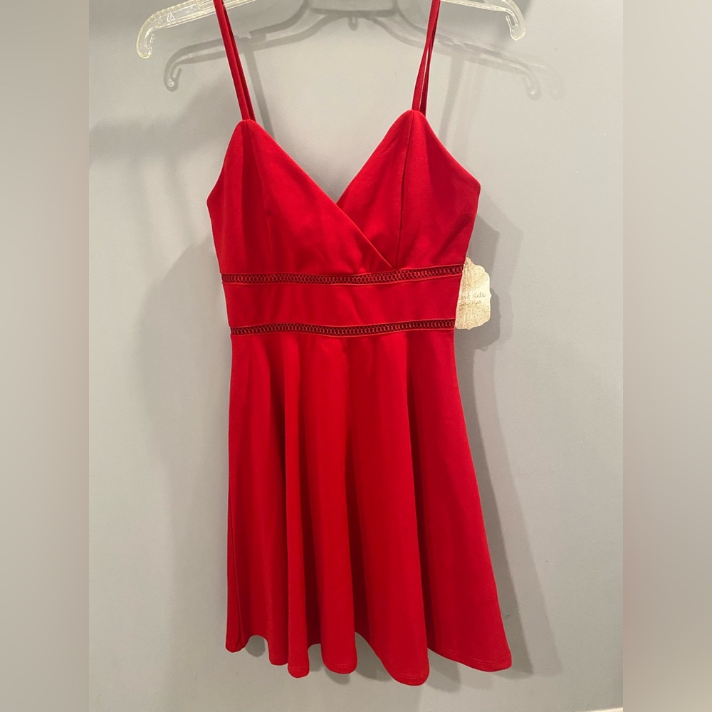 Altar'd State Vibrant Red Dress